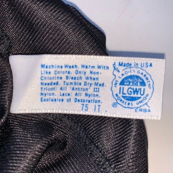 v i n t a g e :: Authentic 60s Satin Nylon Lace Full Slip Dress ILGWU - Picture 10 of 14